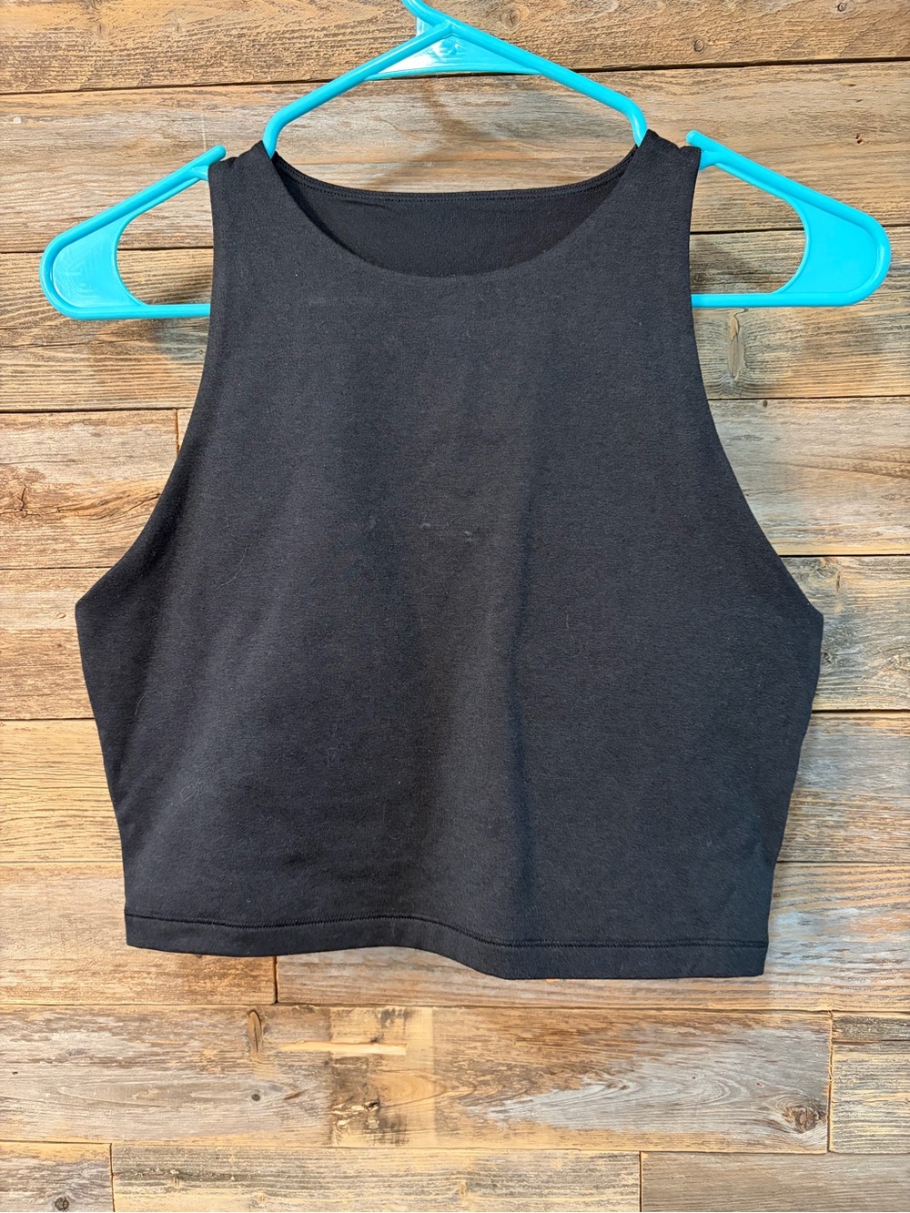 Old Navy Black Cropped High-Neck Tank* - size M